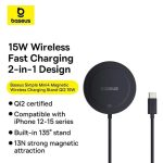 Baseus Qi2 15W Simple Mini4 Magnetic Wireless Charging StanUniversal Wireless Charger