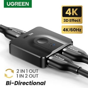 Ugreen 4K HDMI Splitter 2 in 1 HDMI Switch