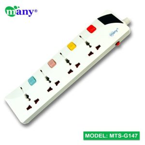 Many 4 Port 3M Multi Plug Extension Socket MTS G141