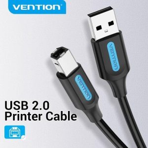 Vention  USB Type-A Male to Type-B Male 5M Black Printer Cable VAS-A16-B500