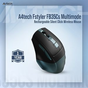 A4TECH FB35CS Fstyler Dual Mode Silent Click Rechargeable Bluetooth Wireless Mouse