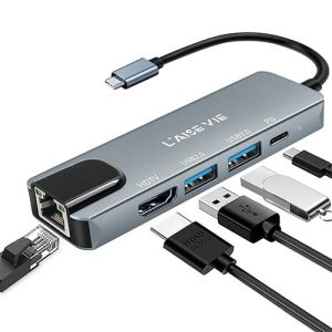 Type-C To 5 in 1 Multi Adapter HDTV