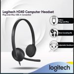 Logitech H340 Stereo USB Headset with Microphone