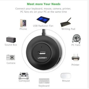 UGREEN USB 2.0 4 Ports Hub #20277