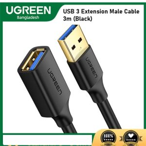 UGREEN 3M USB 3.0 Male to USB Female Extension Cable US129 # 30127